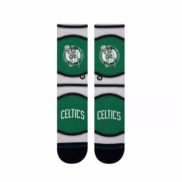 Boston Celtics Classic Mini Ball Stance Crew Socks view 2
