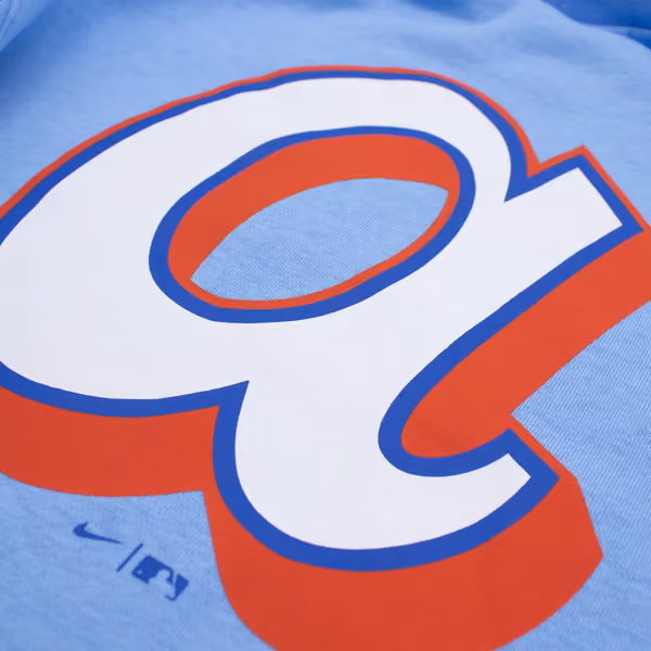 Atlanta Braves City Connect 2-Hit Club Crew Pullover Blue view 5