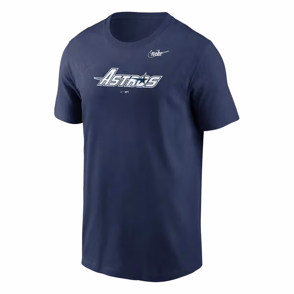 Houston Astros Cooperstown Logo Nike MLB T-Shirt Navy view 1