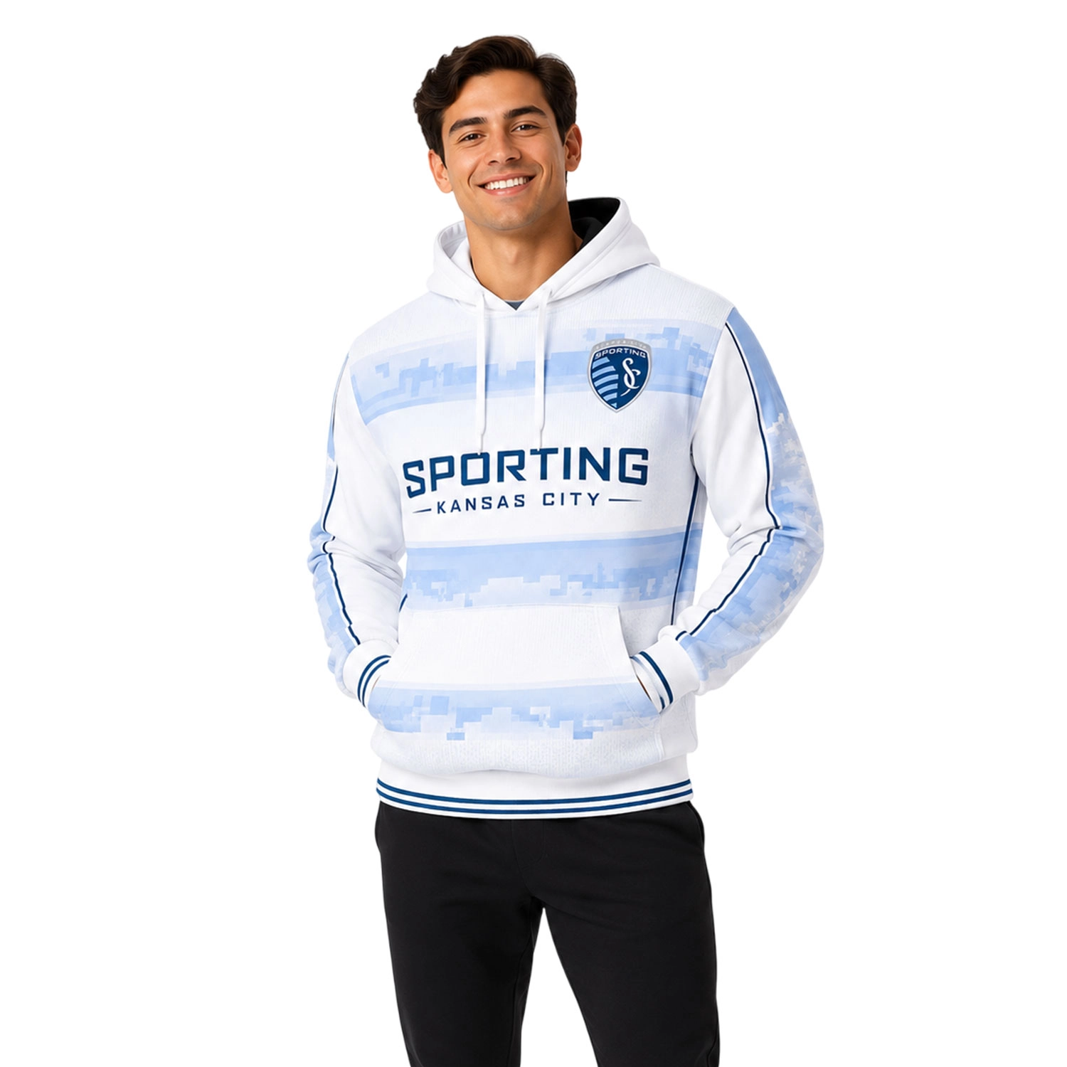 Sporting KC Fan Hoodie Custom Special Cityscape Design