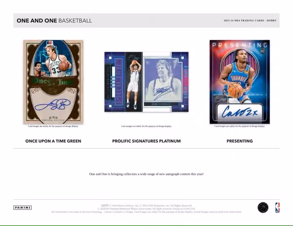 2023/24 Panini One and One Basketball NBA Hobby Box view 5