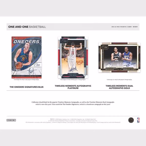2023/24 Panini One and One Basketball NBA Hobby Box view 4
