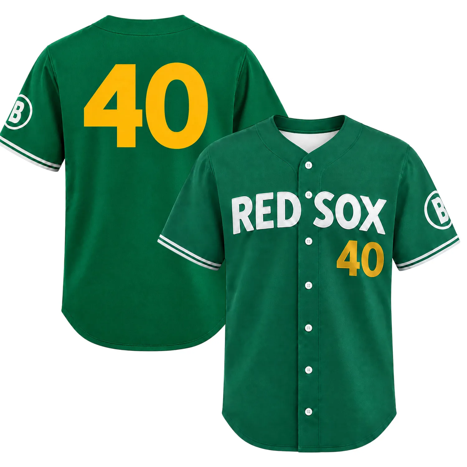 Willson Contreras Boston Green Jersey Personalized Bold Number