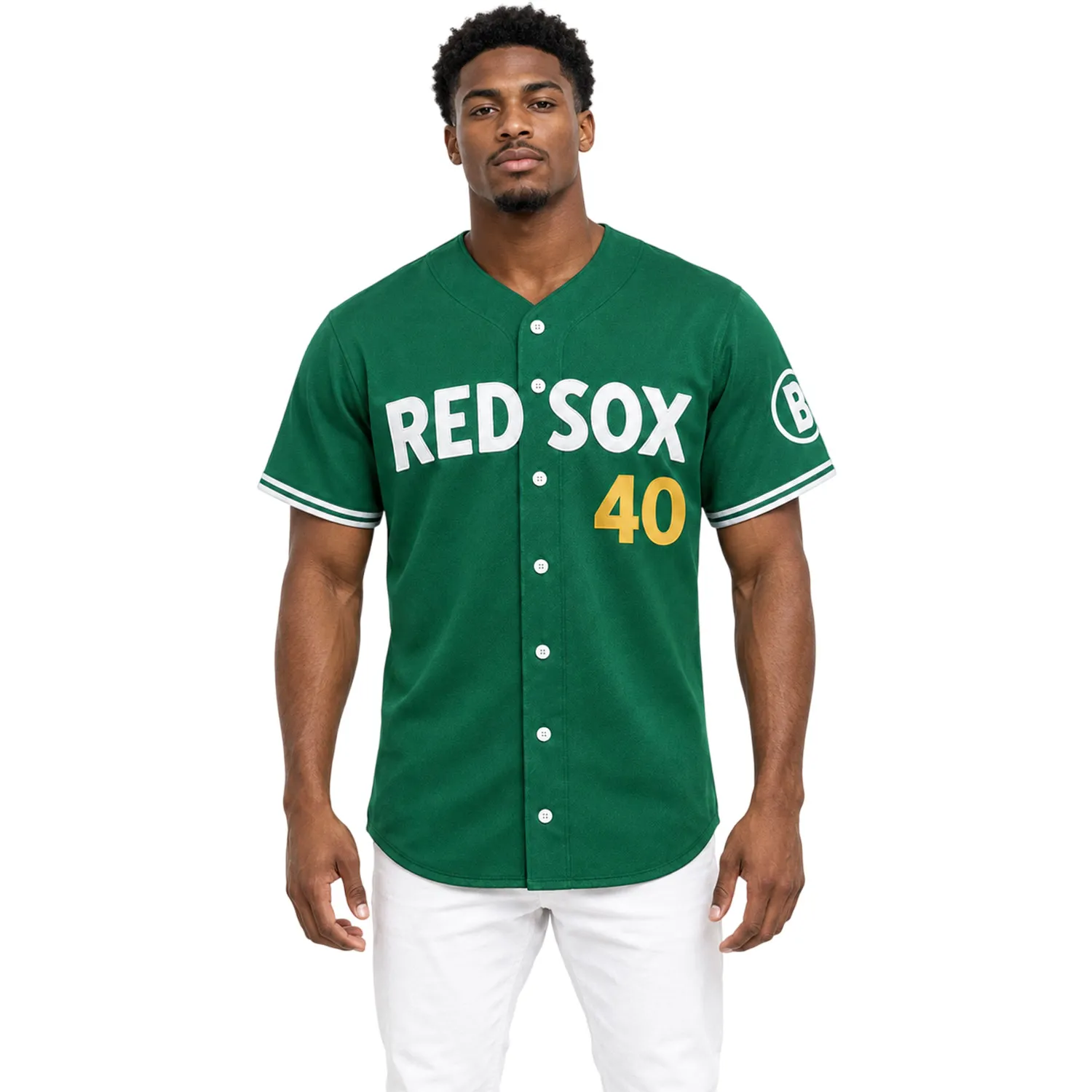 Willson Contreras Boston Green Jersey Personalized Bold Number