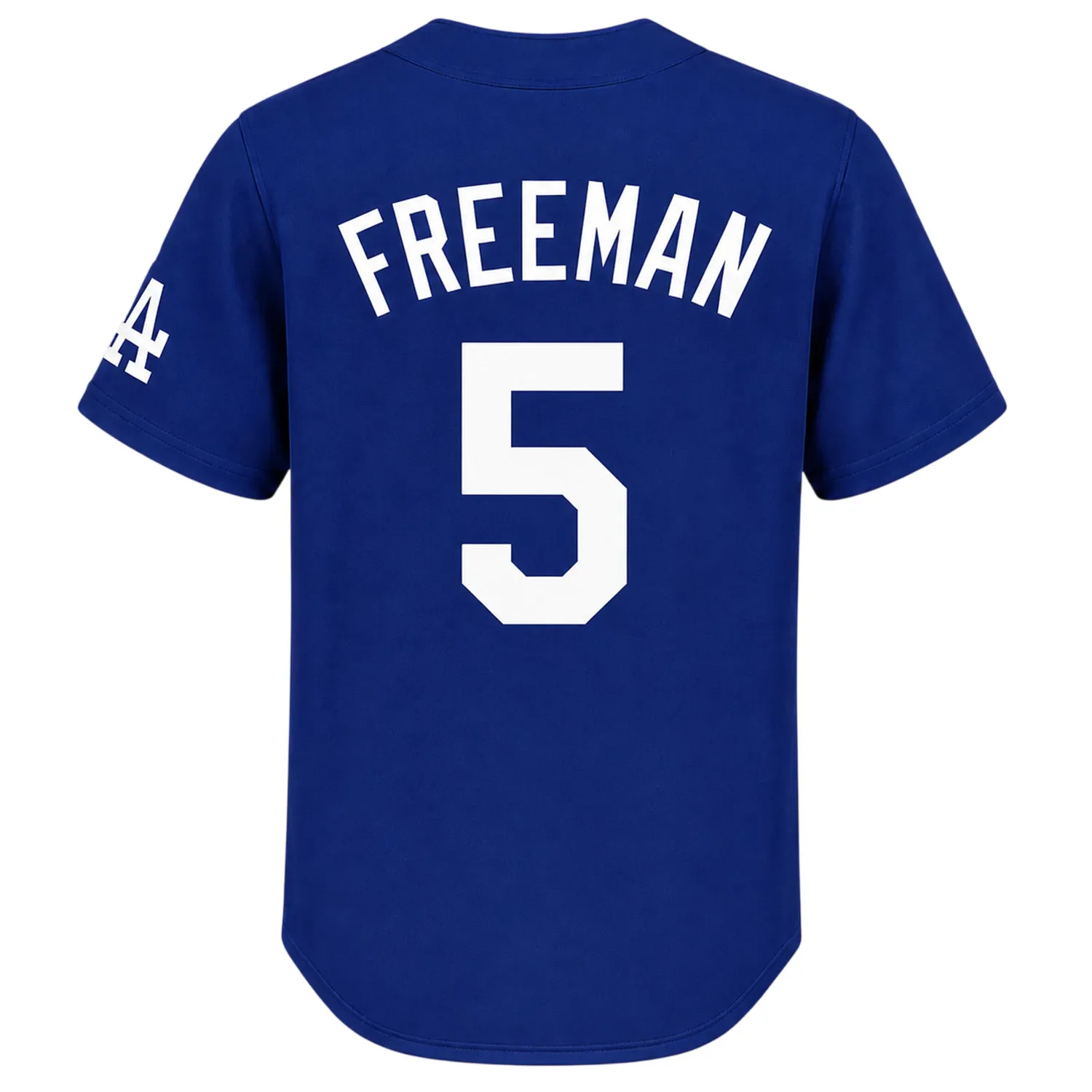 LA Dodgers Freddie Freeman Blue Jersey Bold Adult Kids