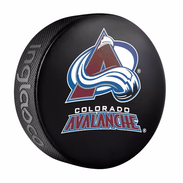Colorado Avalanche Logo Souvenir Collector NHL Puck view 1