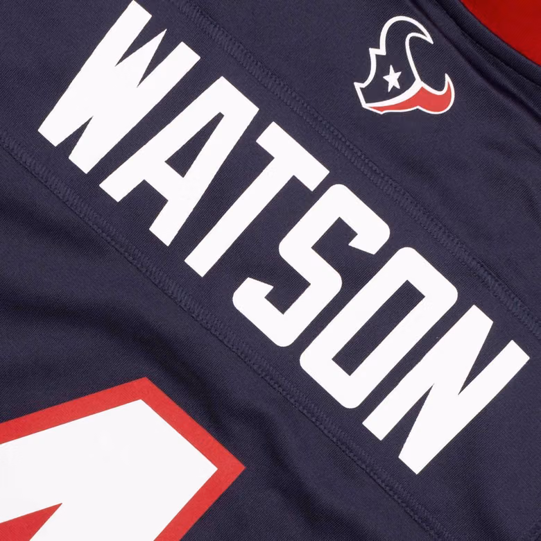Deshaun Watson #4 Houston Texans Nike Game NFL Jersey Navy view 4