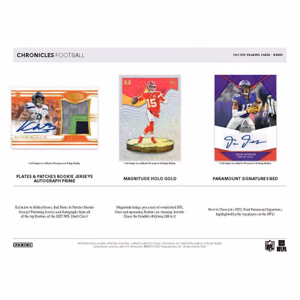 2022 Panini Chronicles Football NFL Hobby Box view 3