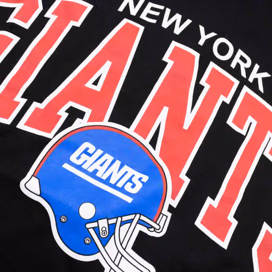 New York Giants Mitchell & Ness Classic Arch NFL T-Shirt Black view 4