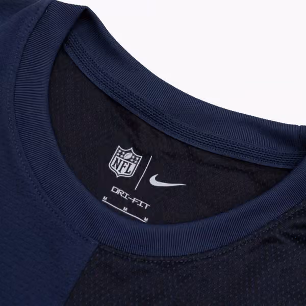 New England Patriots 2025 NFL Sideline Nike Dri-FIT Coach UV Top Navy view 4