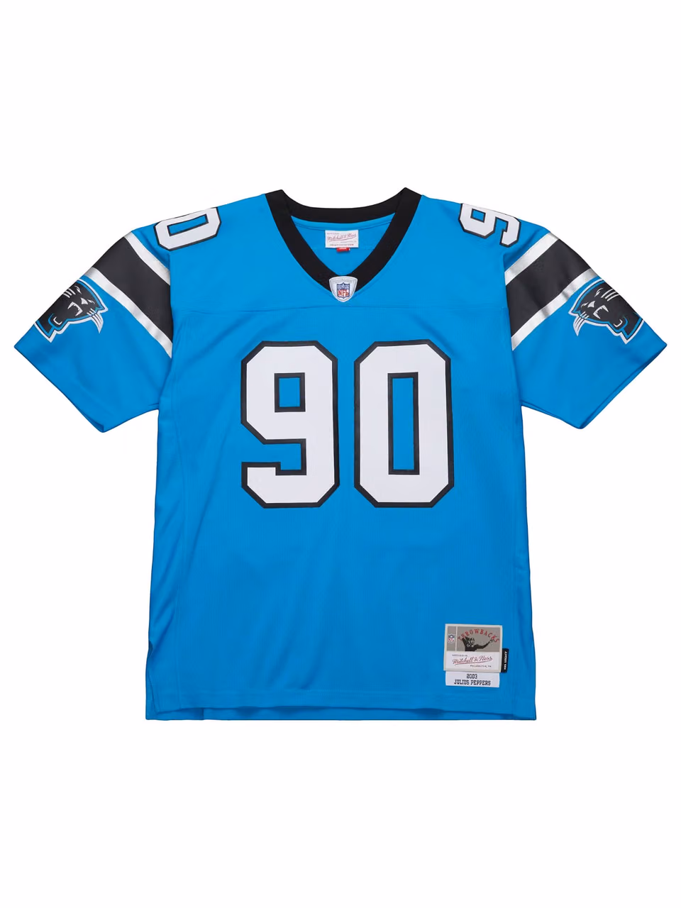 Julius Peppers #90 Carolina Panthers 2003 Legacy Throwback NFL Jersey Blue view 2
