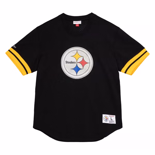 Pittsburgh Steelers Mitchell & Ness Camo Reflective NFL Crew Mesh Jersey view 1