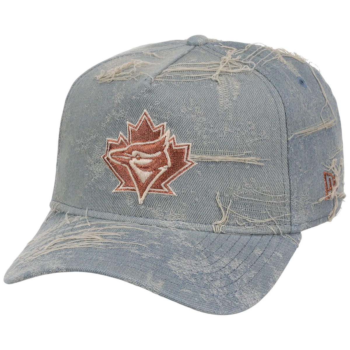Toronto Blue Jays MLB Oxidized Denim New Era 9FORTY A-Frame detail view