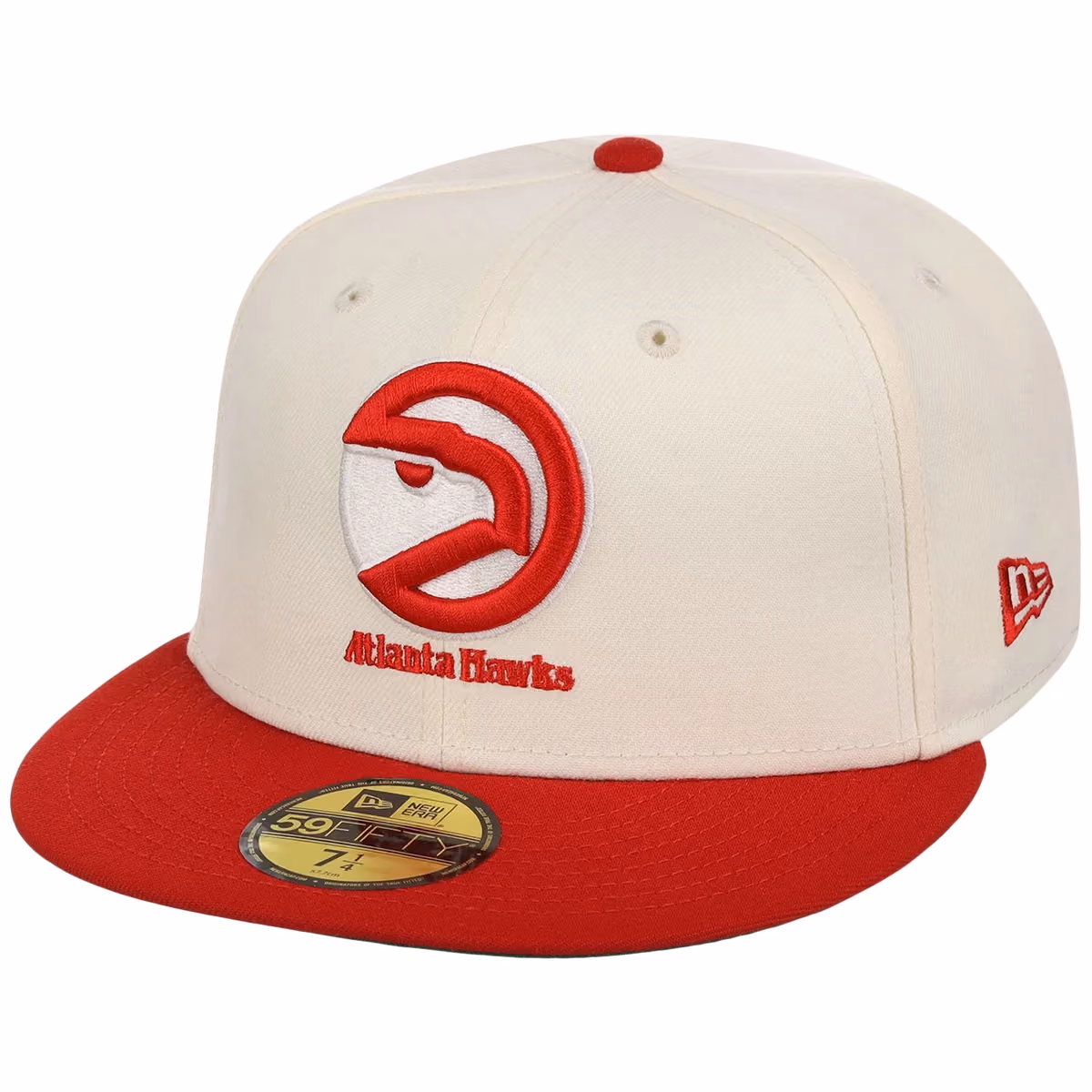 Atlanta Hawks NBA Chrome OTC New Era 59FIFTY (Chrome/Red) detail view