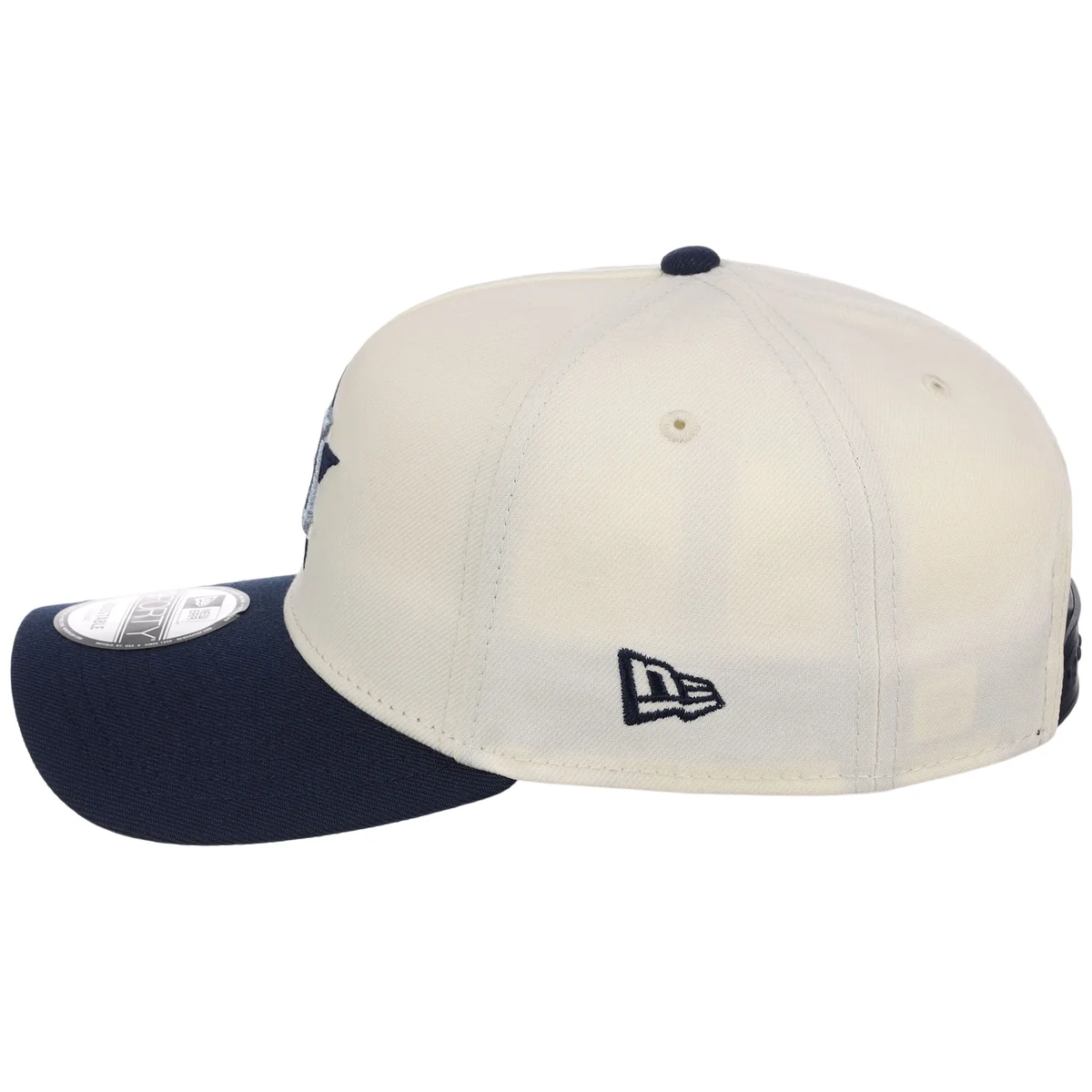 Houston Astros MLB Chrome x Navy FASHION CORE New Era 9FORTY A-Frame detail view