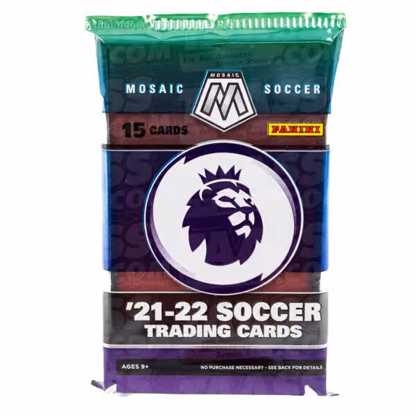 2021/22 Panini Mosaic Premier League EPL Soccer Hobby Booster Pack view 1