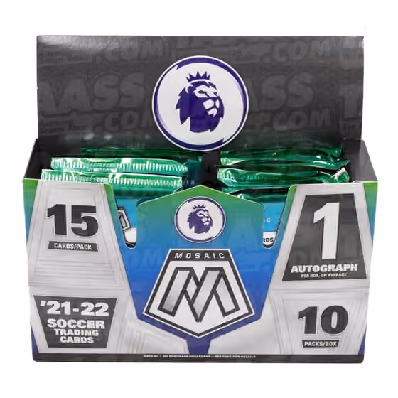 2021/22 Panini Mosaic Premier League EPL Soccer Hobby Booster Pack view 4