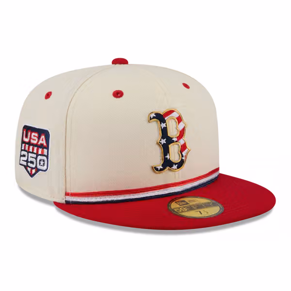 Boston Red Sox 2026 4th of July USA 250 59FIFTY Fitted MLB Cap product photo