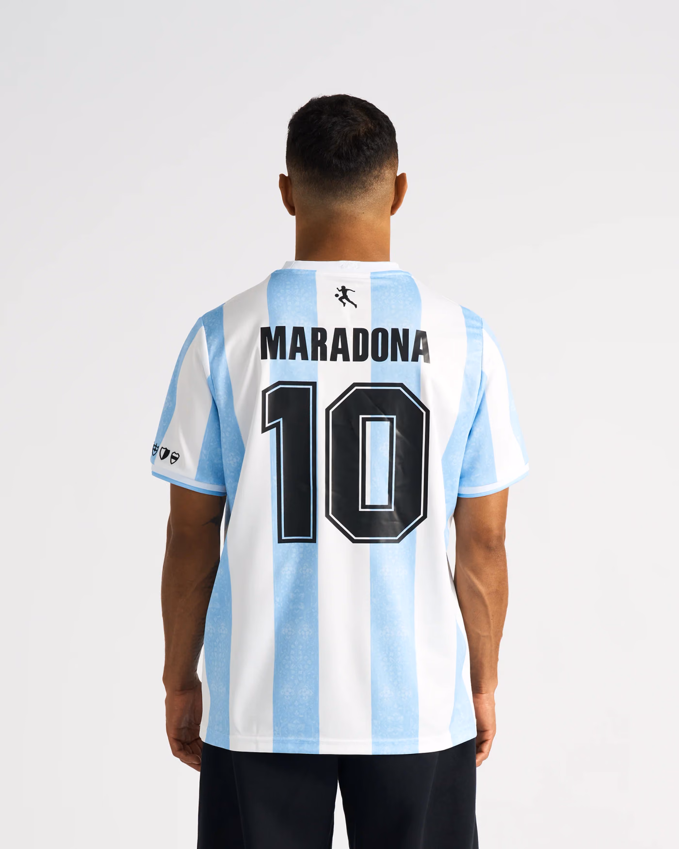 Jersevo Custom Personalized Maradona collection Jersey (Away Edition) back view