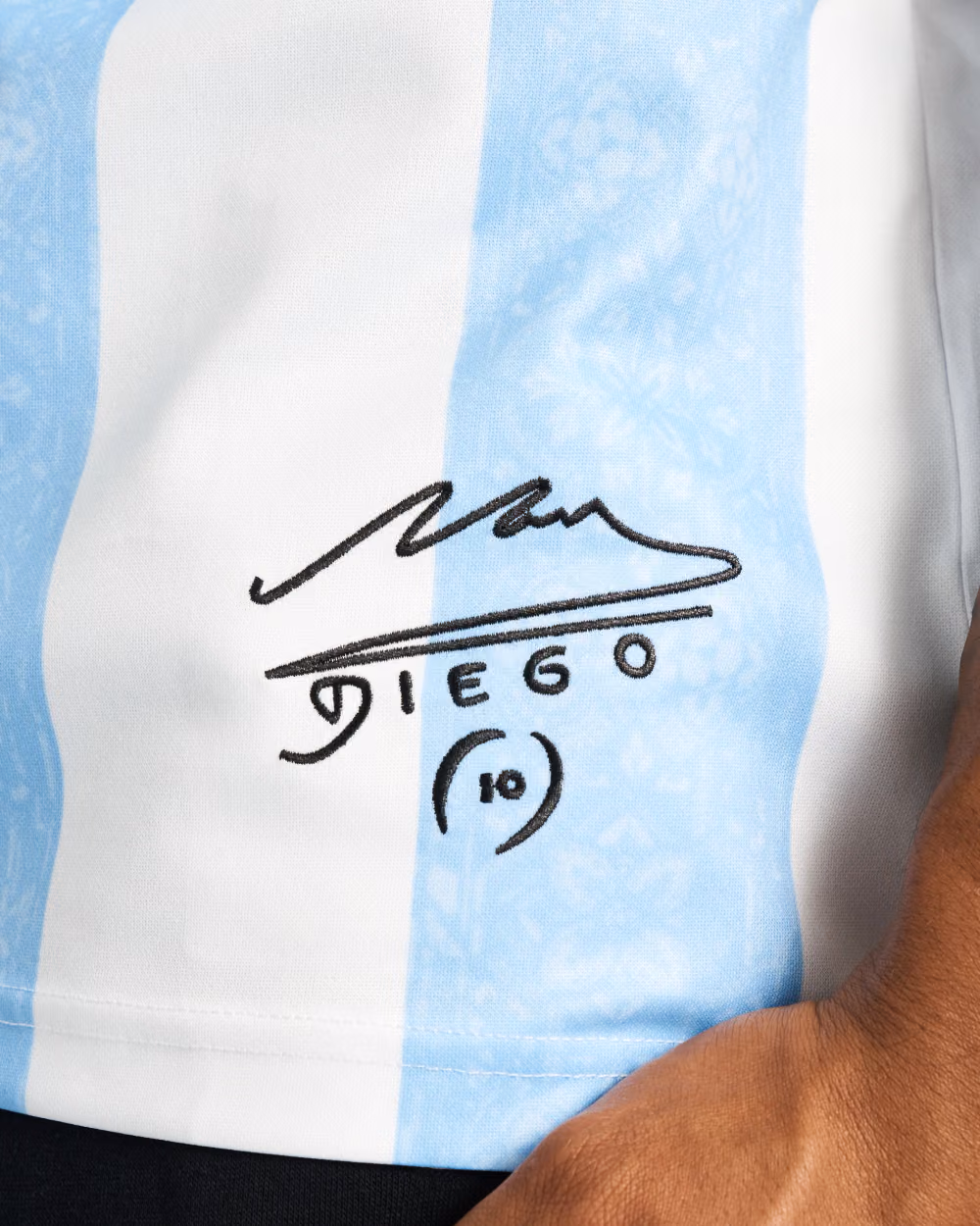 Jersevo Custom Personalized Maradona collection Jersey (Away Edition) detail view 6
