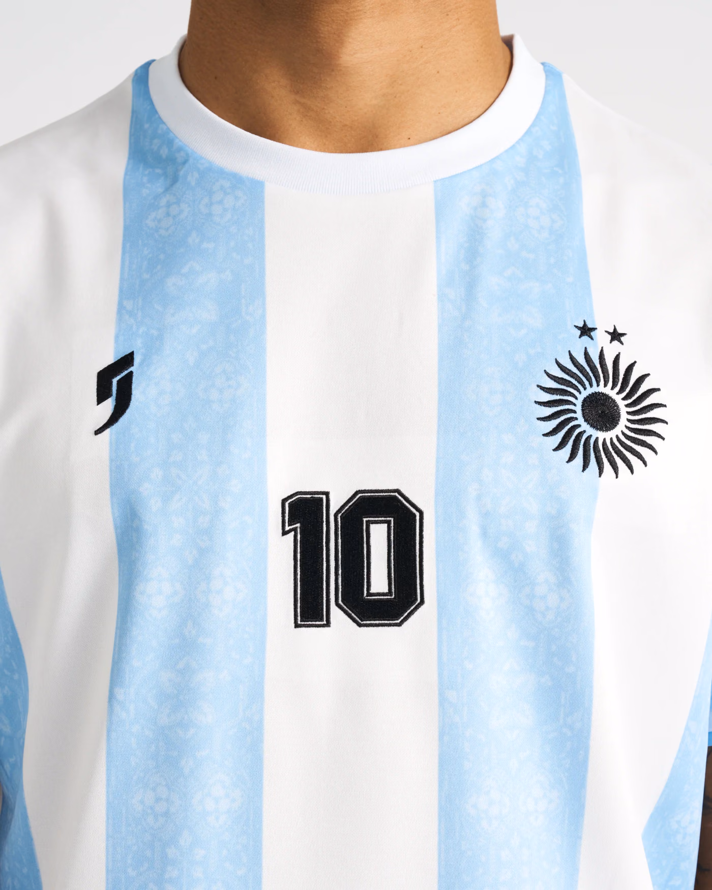 Jersevo Custom Personalized Maradona collection Jersey (Away Edition) crest detail