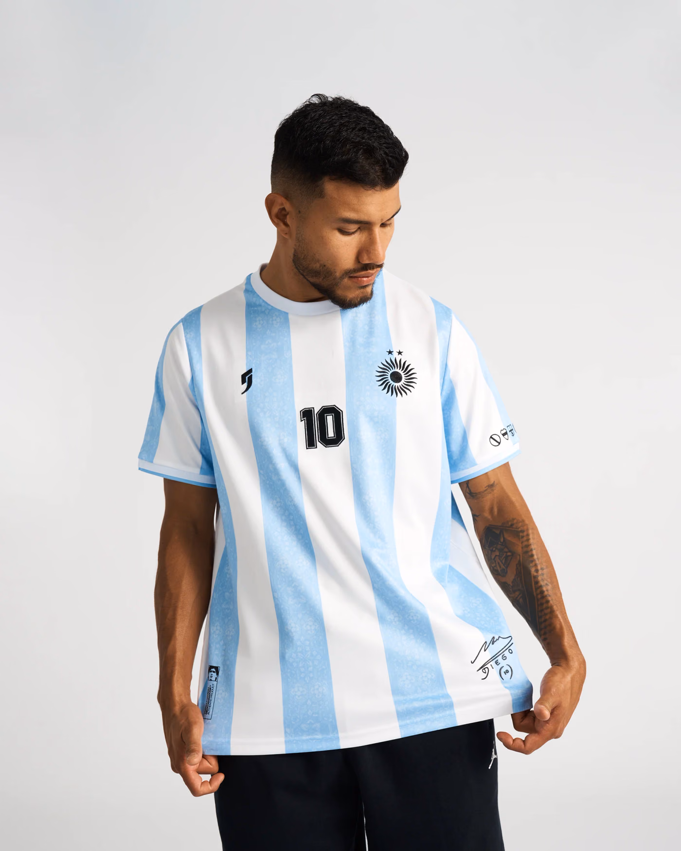 Jersevo Custom Personalized Maradona collection Jersey (Away Edition) detail view 9