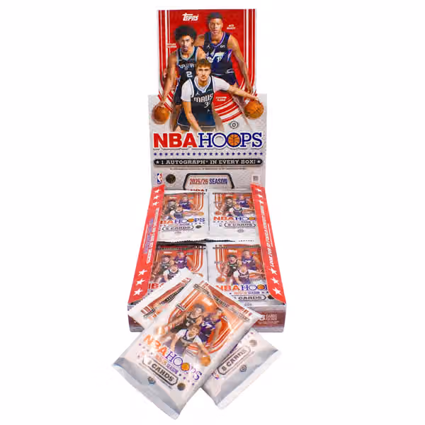 2025/26 Topps NBA Hoops Basketball Hobby Pack view 2