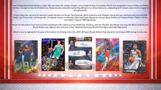 2025/26 Topps NBA Hoops Basketball Hobby Pack view 3
