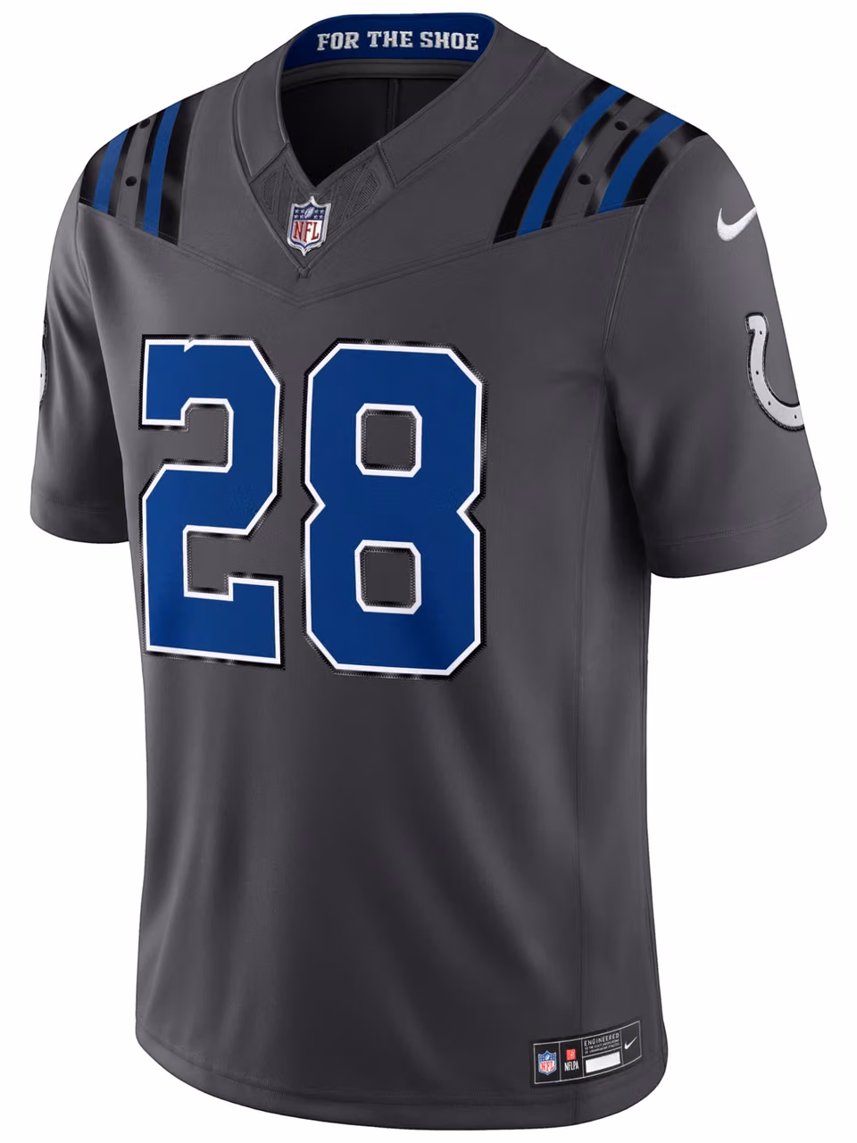 Jonathan Taylor #28 Indianapolis Colts 2026 Rivalries Stitched Limited NFL Jersey Anthracite view 2