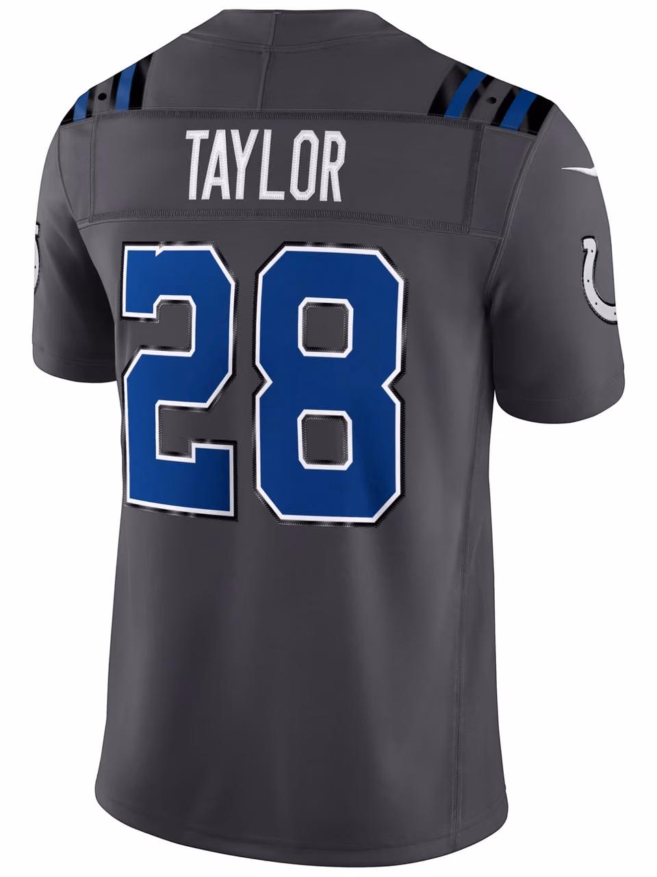 Jonathan Taylor #28 Indianapolis Colts 2026 Rivalries Stitched Limited NFL Jersey Anthracite view 3