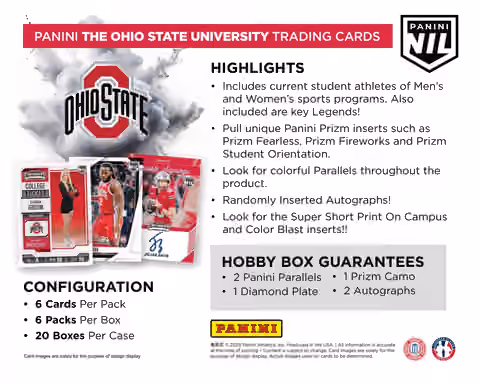 2025 Panini NIL The Ohio State University Hobby Box view 4