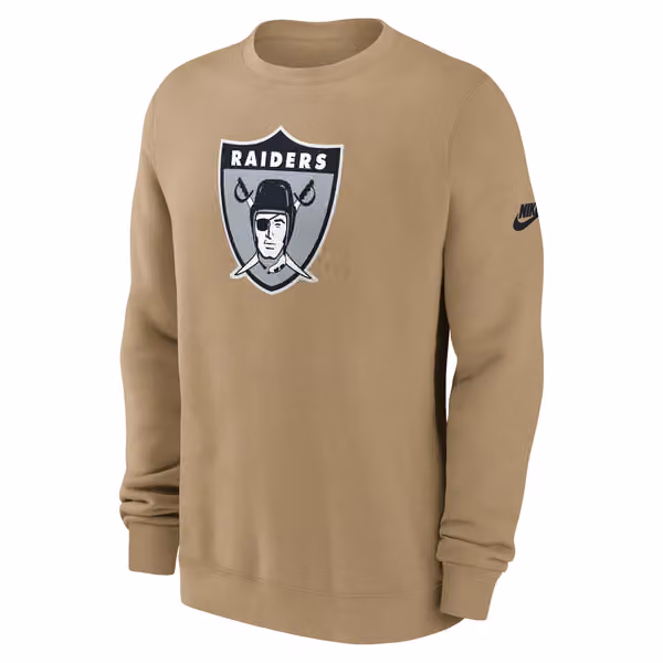 Las Vegas Raiders Swing Pass NFL Rewind Club Crew Beige view 1