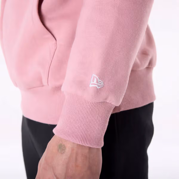 Miami Heat Block Graphic New Era Oversized NBA Hoodie Dark Pink view 4