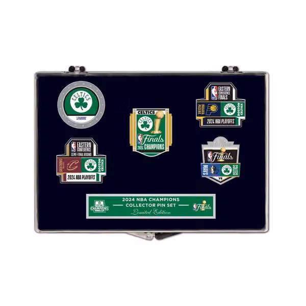 Boston Celtics 2024 NBA Champions Collector Pin Set view 1