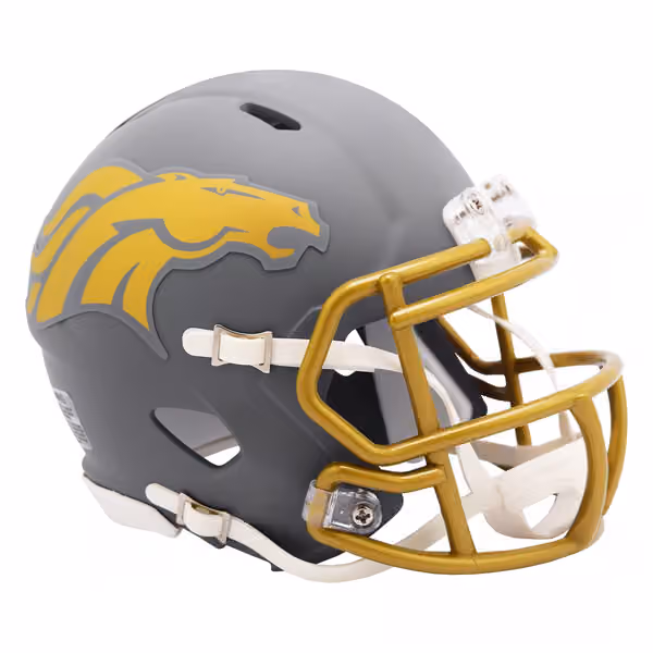 Denver Broncos Slate Alternate NFL Speed Mini Helmet view 1