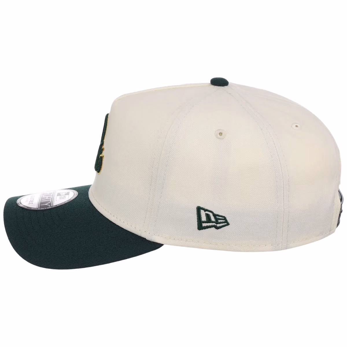 Baltimore Orioles MLB Chrome x Dark Green FASHION CORE New Era 9FORTY A-Frame detail view