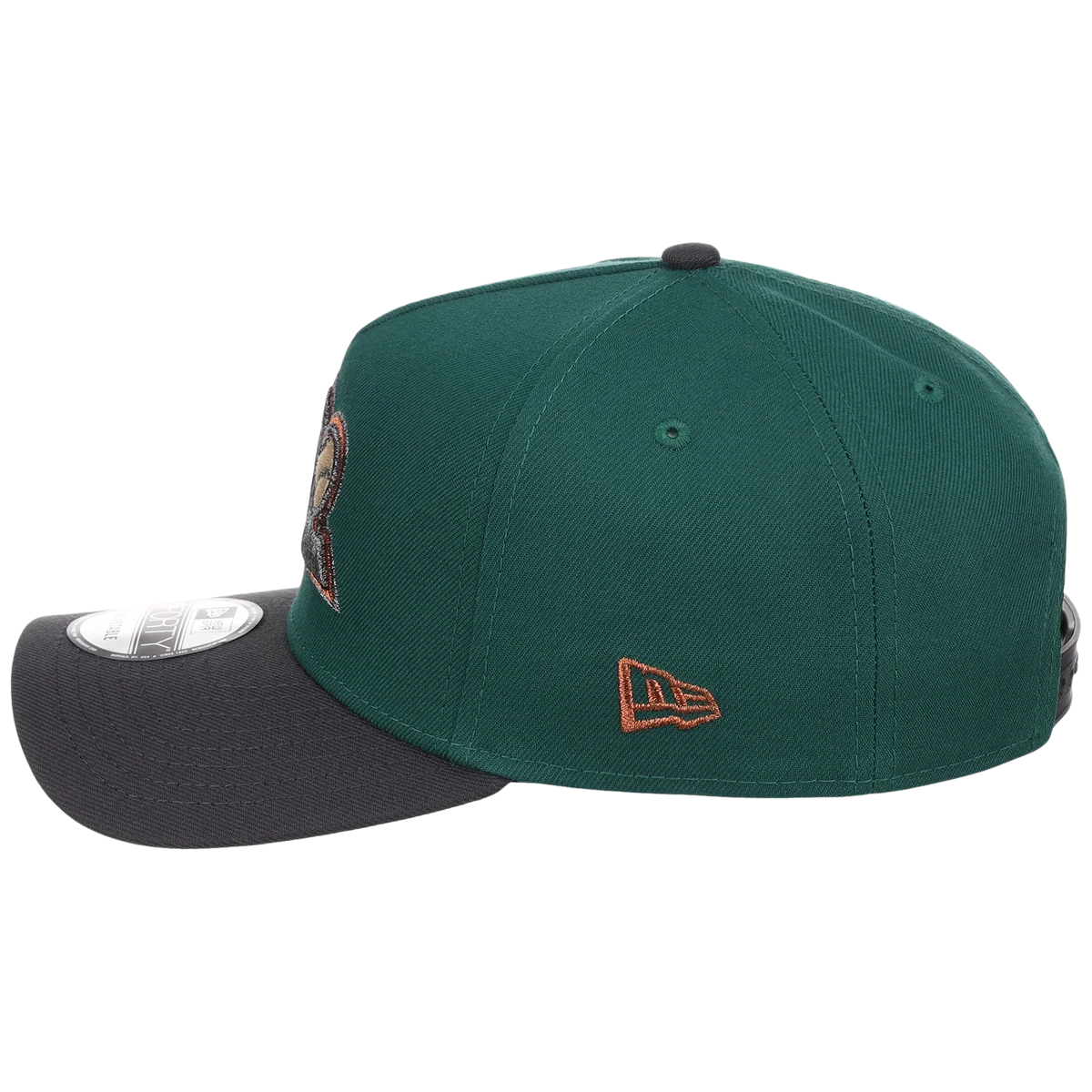 Colorado Rockies MLB Emerald Graphite New Era 9FORTY detail view