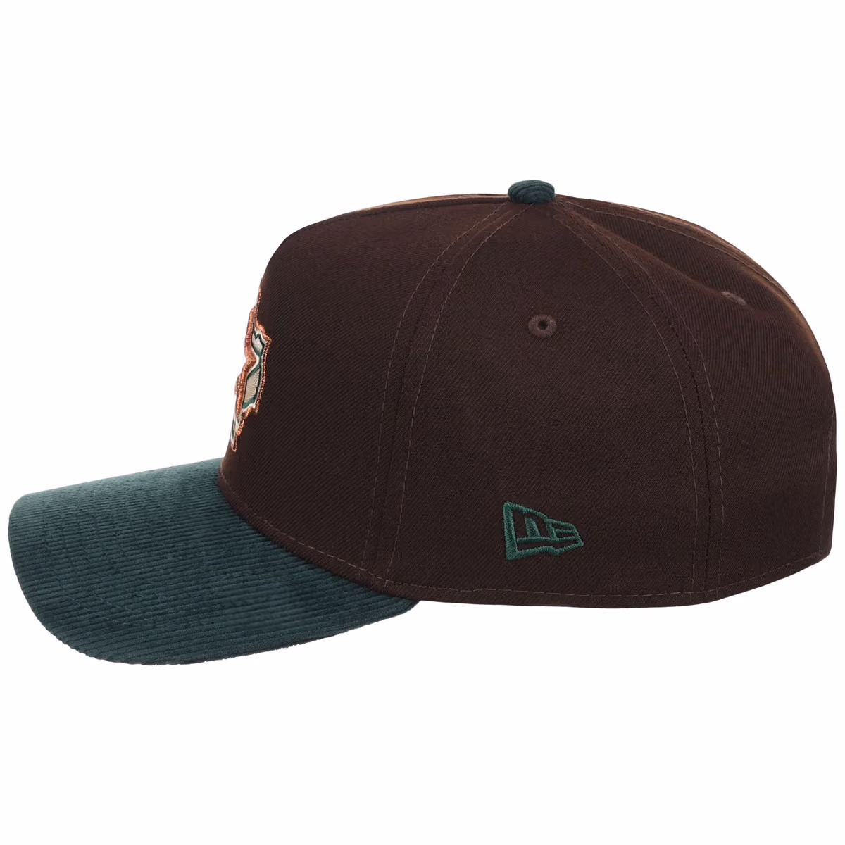 Houston Astros MLB Forest Ember New Era 9FORTY A-Frame detail view