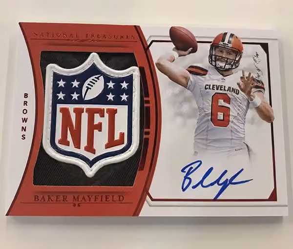 2018 Panini National Treasures Football Hobby Box NFL view 2