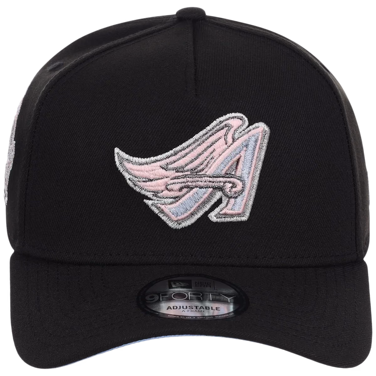 Anaheim Angels MLB Pewter Skies New Era 9FORTY A-Frame detail view