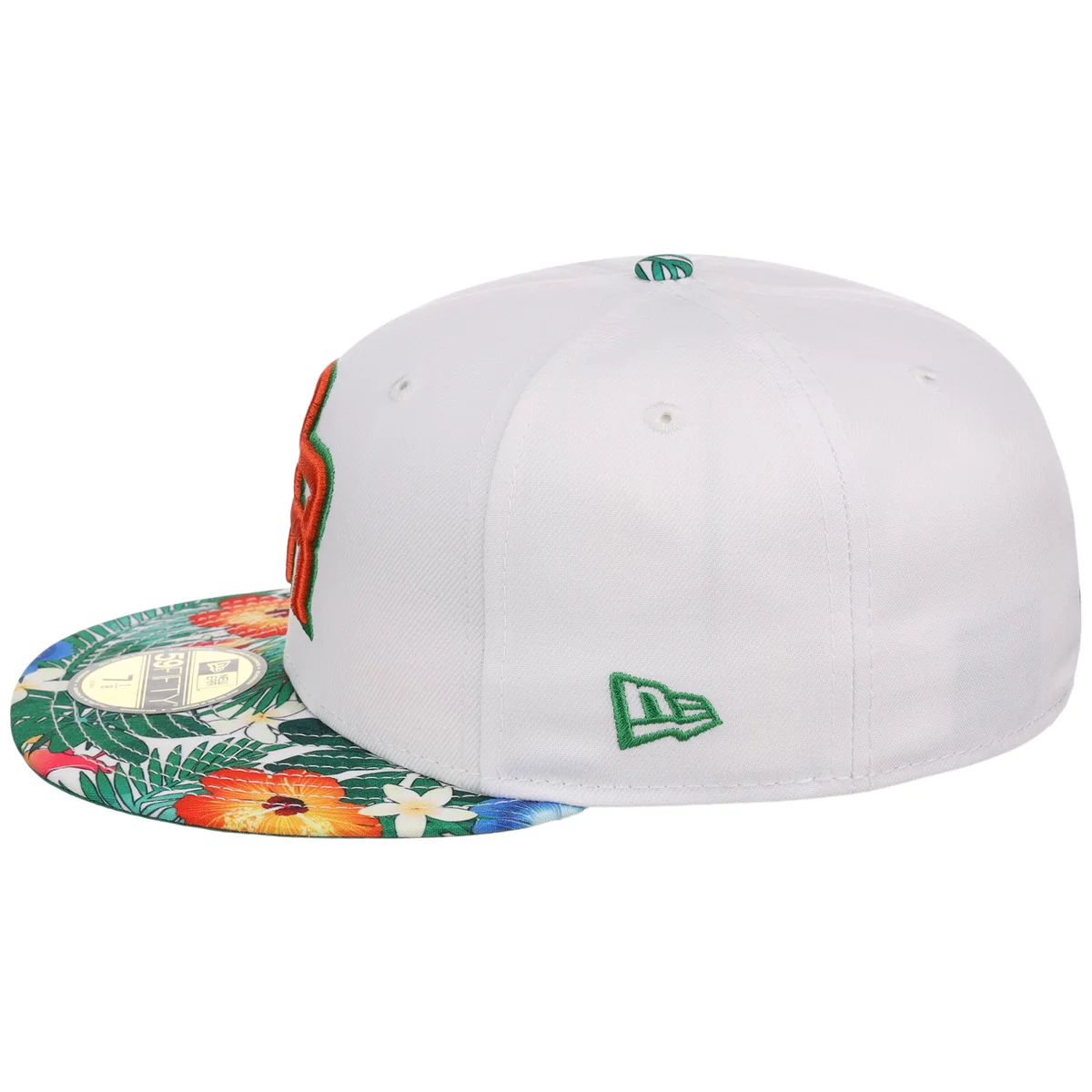 Puerto Rico Crown the Country New Era 59FIFTY (White/Floral) detail view