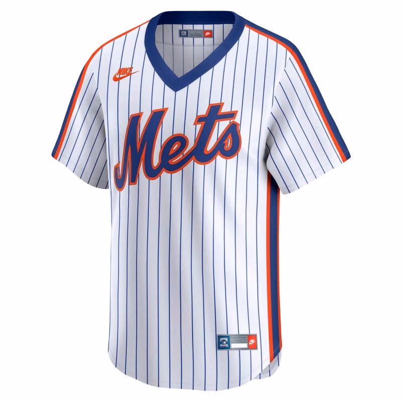 New York Mets Cooperstown Nike Limited MLB Jersey White view 1