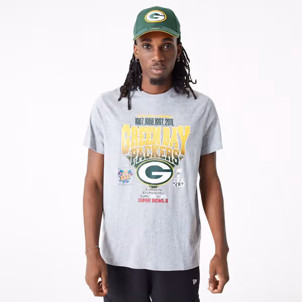 Green Bay Packers Super Bowl Champions New Era NFL T-Shirt view 1