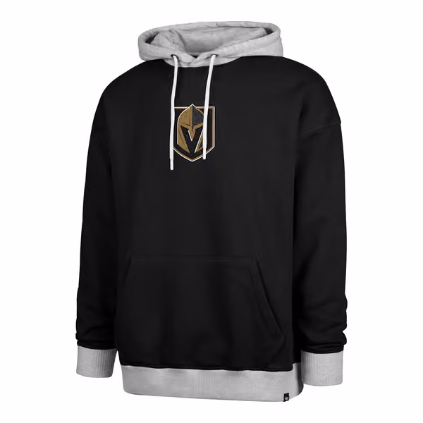Vegas Golden Knights Patch '47 Drop Shoulder NHL Hoodie Black view 1