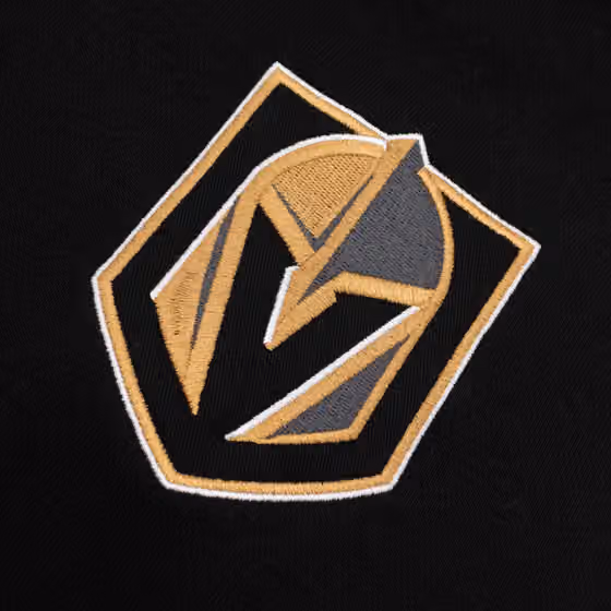 Vegas Golden Knights Patch '47 Drop Shoulder NHL Hoodie Black view 3