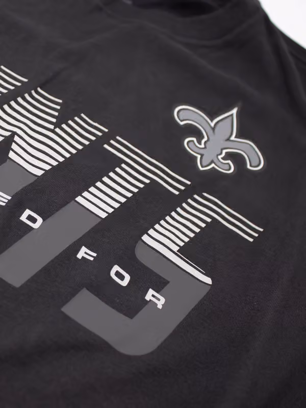 New Orleans Saints 2026 NFL Sideline Team Issue Dri-Fit T-Shirt Black view 4