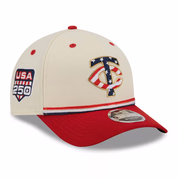 Minnesota Twins 2026 4th of July USA 250 9FORTY Snapback MLB Cap product photo