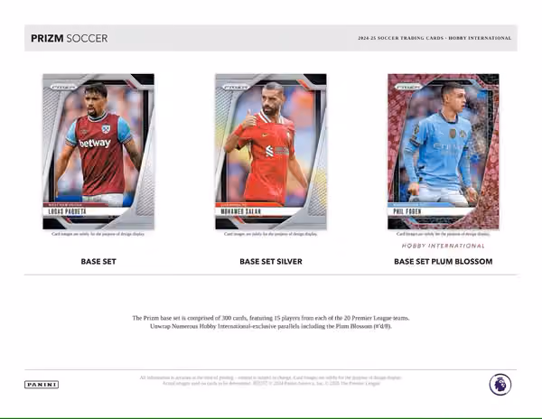 2024/25 Panini Prizm Premier League Soccer EPL International Hobby Box view 2