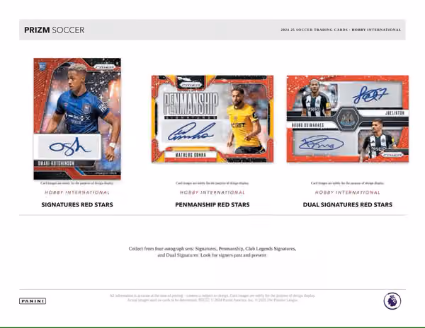 2024/25 Panini Prizm Premier League Soccer EPL International Hobby Box view 4