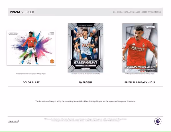 2024/25 Panini Prizm Premier League Soccer EPL International Hobby Box view 3